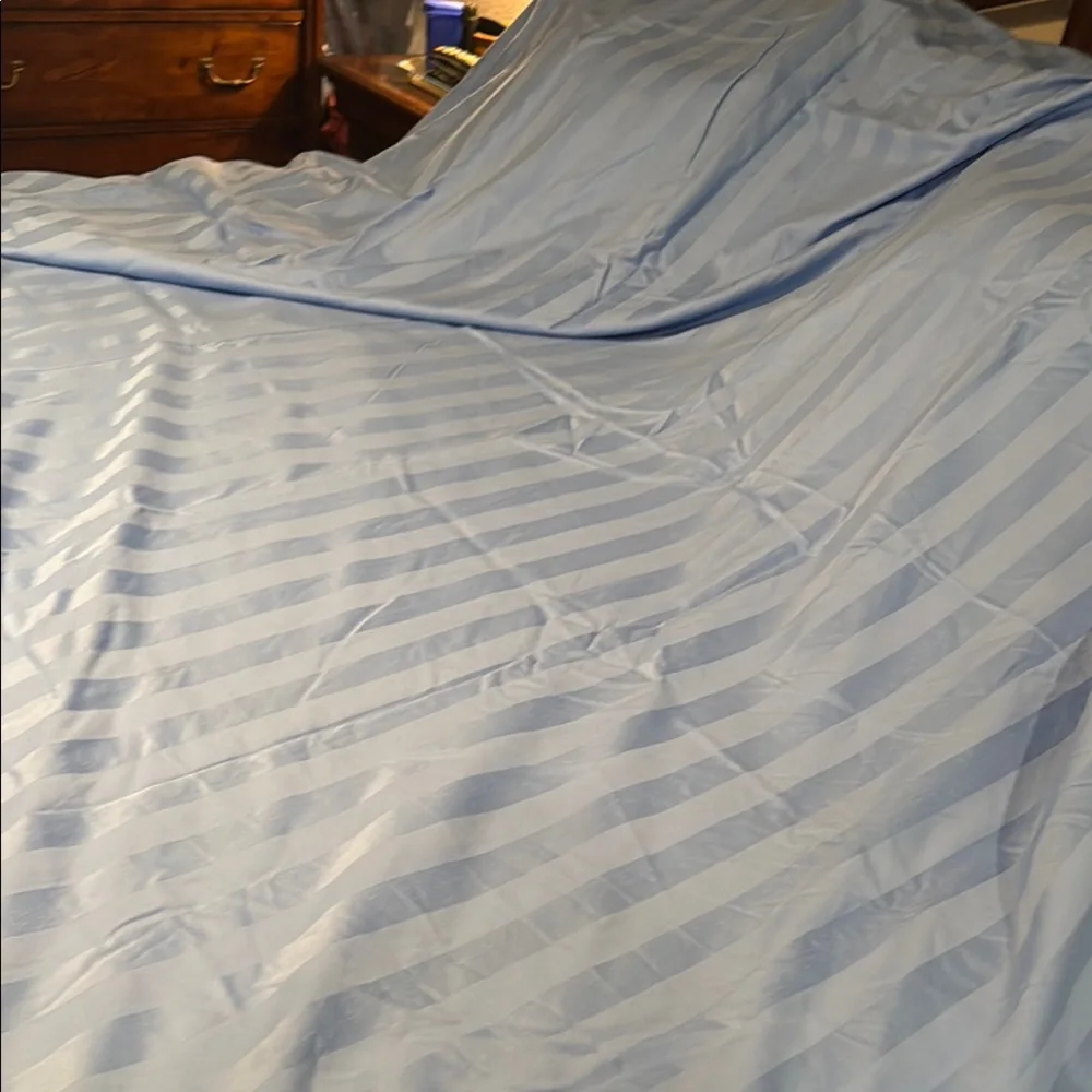 Charter Club Ocean Blue Cotton King Sheet Set & Cases